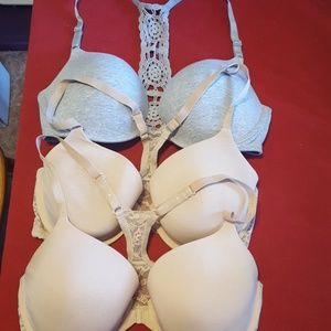 Set of three Victoria secret 36DD bras